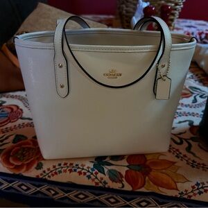 Coach Mini Citi Zip Leather Tote